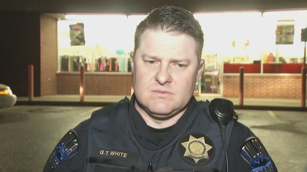 WEB EXTRA: Tulsa Police Officer Garrad White Talks About The Robbery