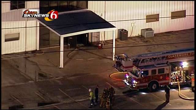 Osage SkyNews 6 Flies Over Verdigris Building Damaged In Fire
