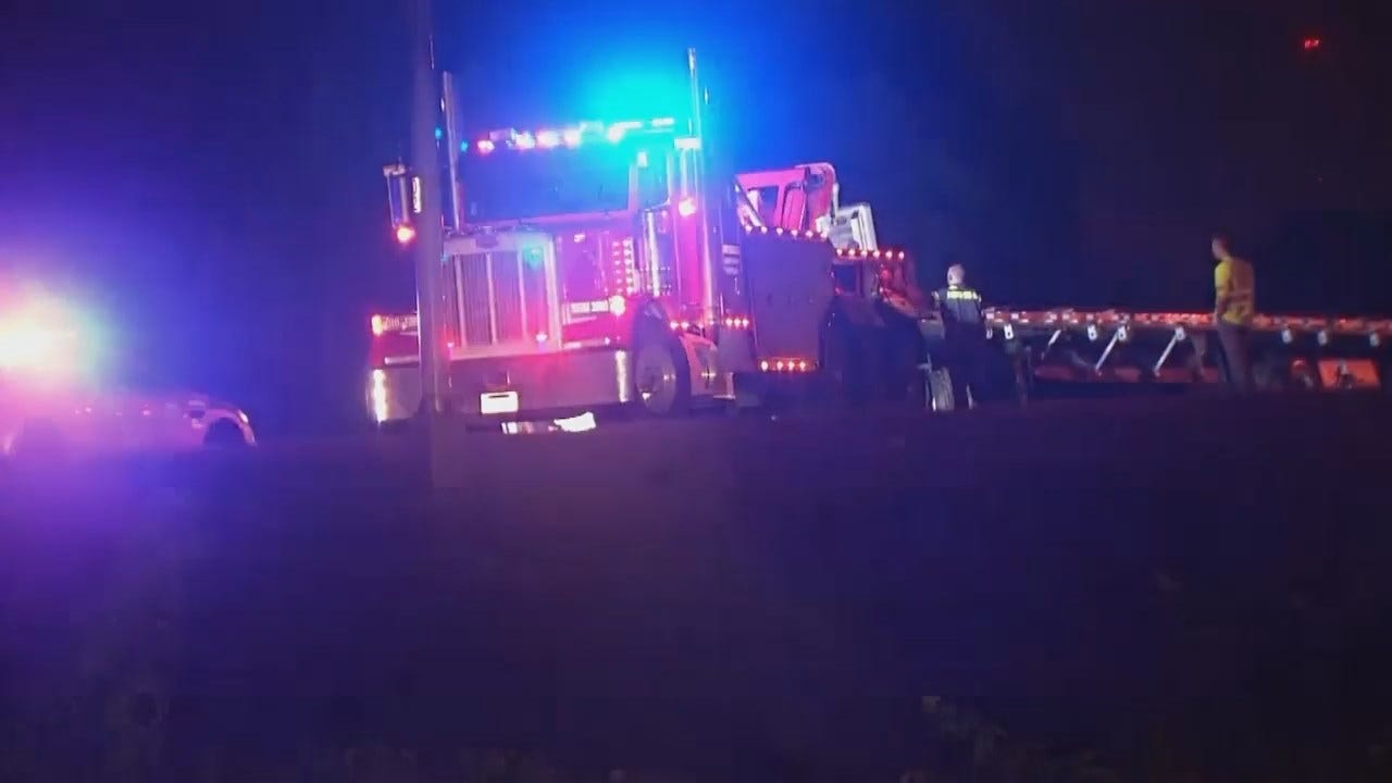 WEB EXTRA: Video From Scene Of Jackknifed Semi On Highway 75
