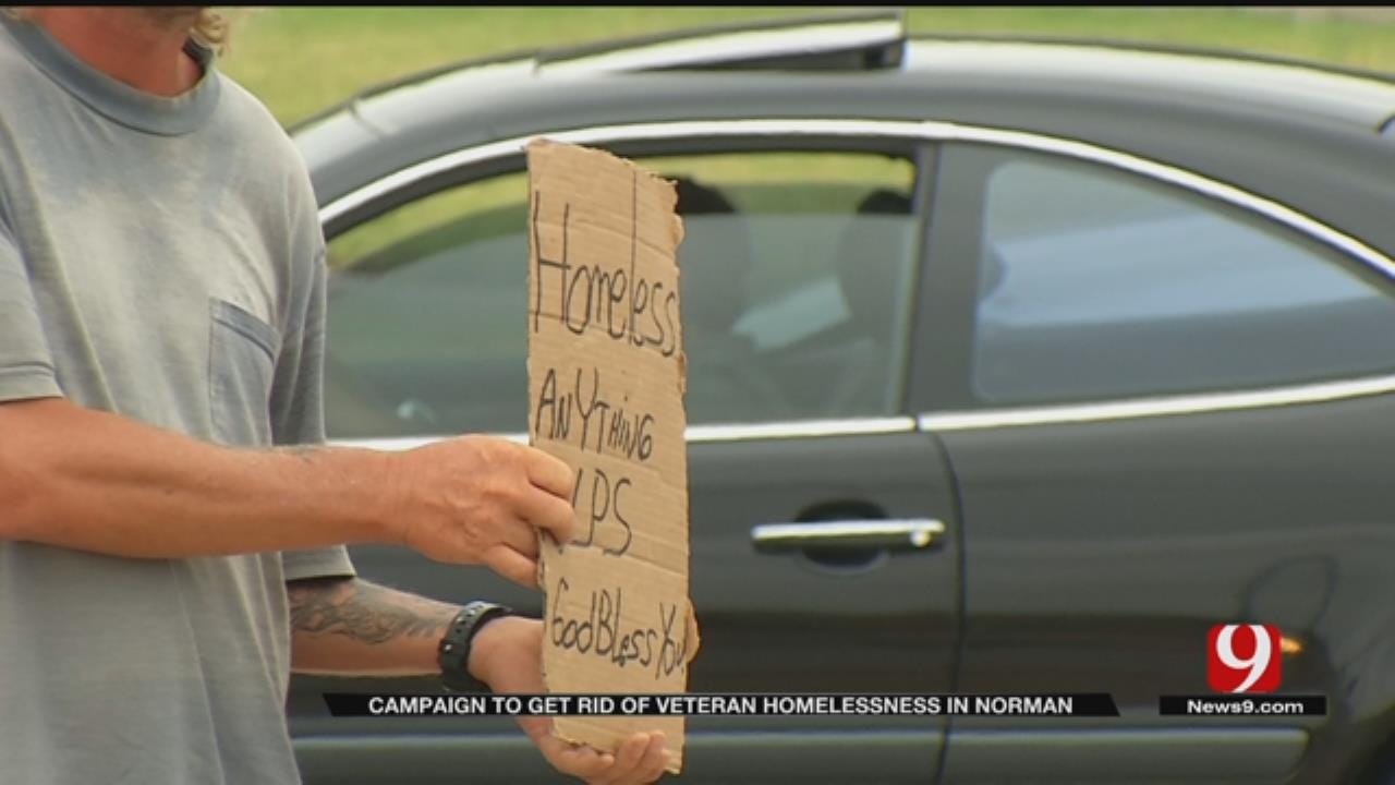 Norman Receiving Recognition For Campaign Helping Homeless Veterans