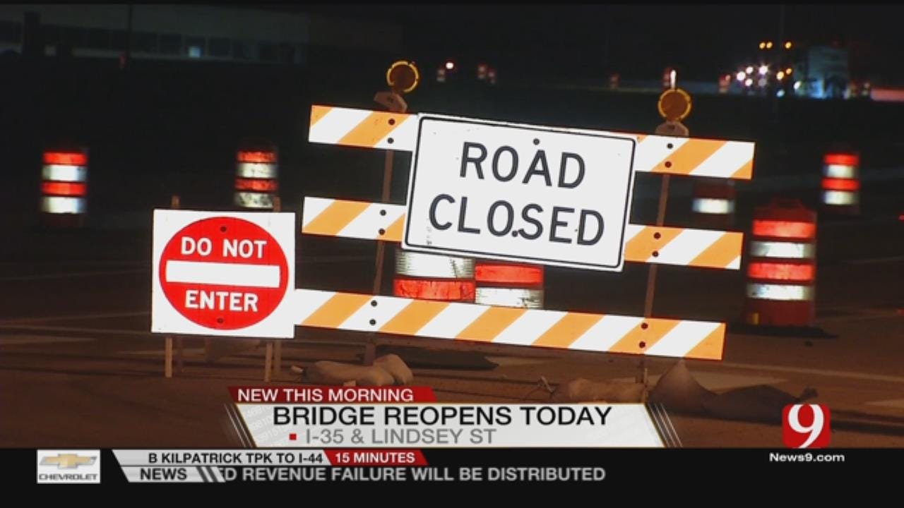 Lindsey St. Bridge In Norman Reopens Today