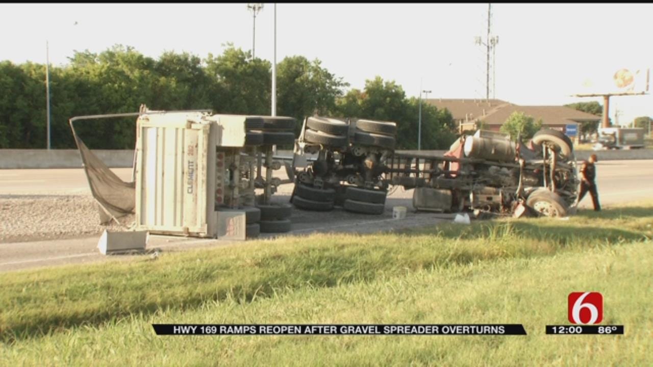 Dump Truck Wreck Shuts Down Tulsa Highway Ramps