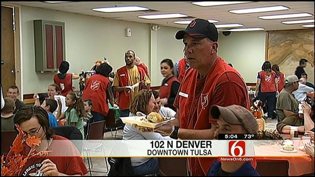 Tulsa Salvation Army Serves Up Turkey Dinners To The Needy
