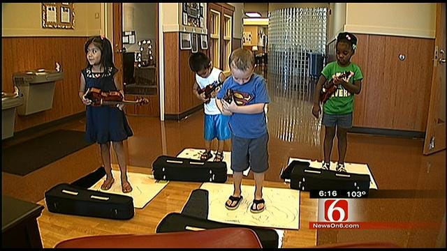 Tulsa 3-Year-Olds Learn To Play Tiny Violins