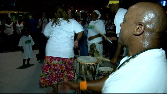 Drum Circle Breaks Out For Tulsa's Juneteenth Finale