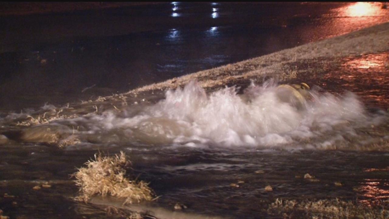 Water Shut Off To Tulsa Neighborhood After Driver Hits Hydrant