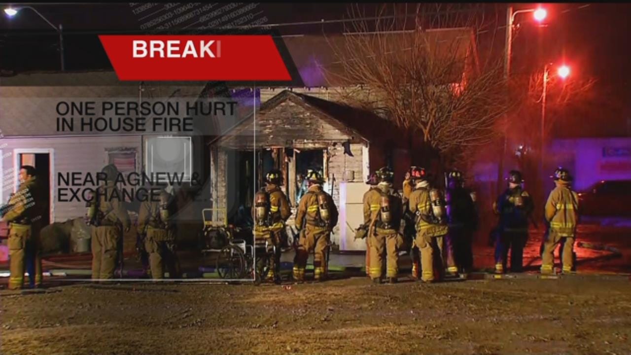 1 Transported To Hospital After House Fire In SW OKC