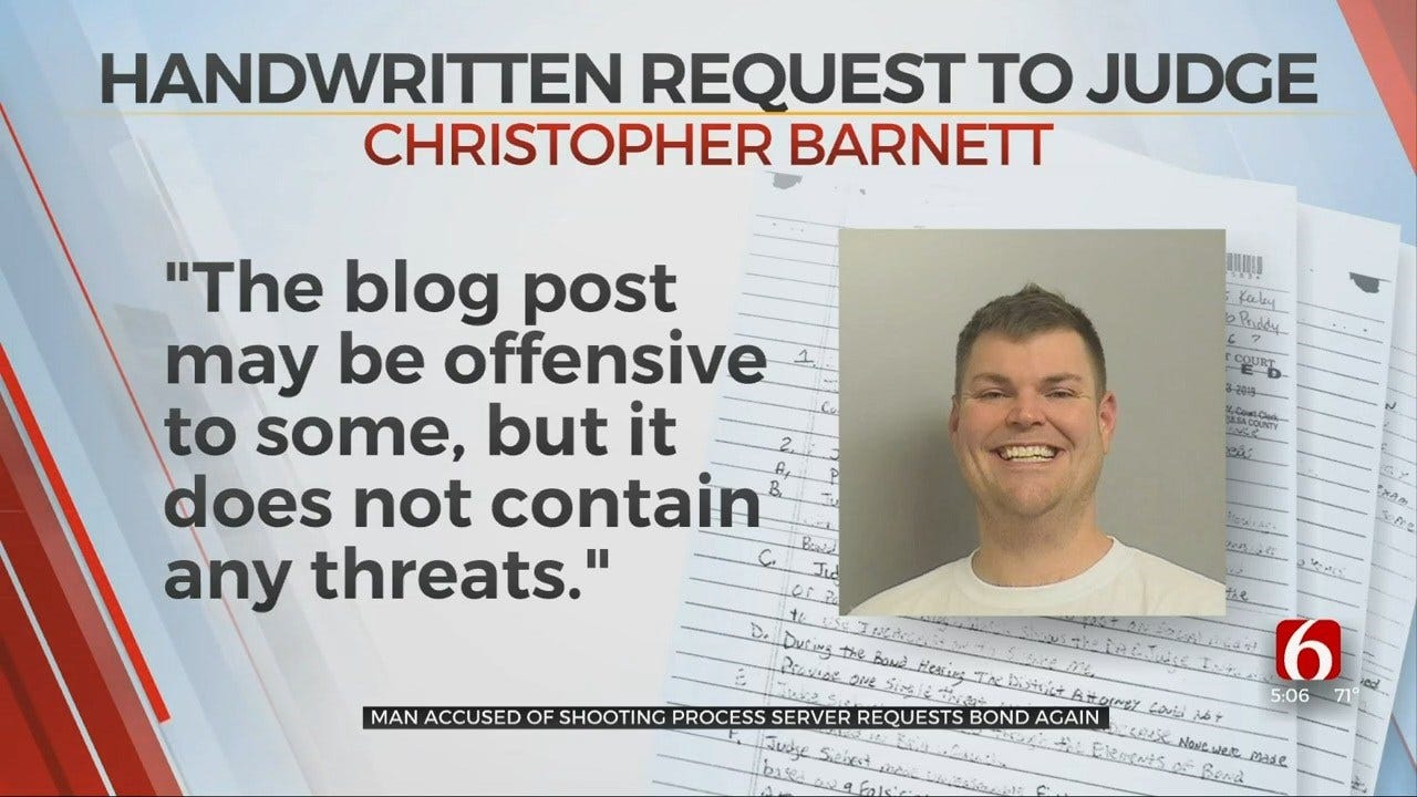 Accused Potential TU Mass Shooter Claims Blog Doesn't Contain Threats, Asks For Bond