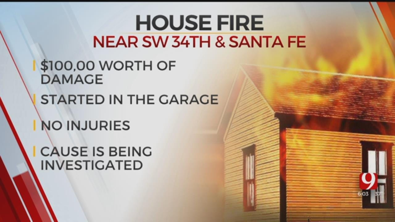 OKC House Fire Causes Over $100,000 In Damage