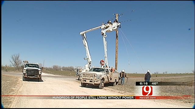 Some OK Families Still Without Power Due To Winter Storm
