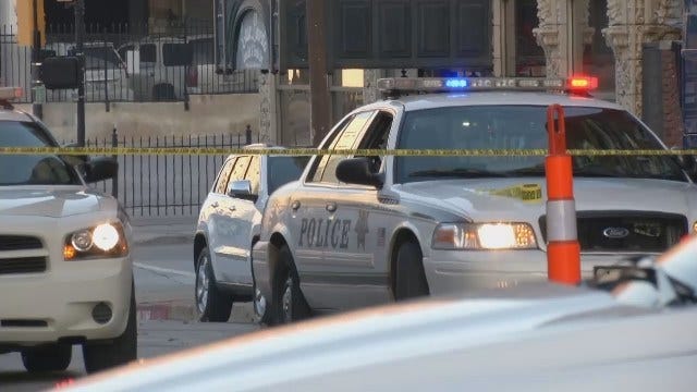 WEB EXTRA: Video Of Downtown Tulsa Street Where Man's Body Found