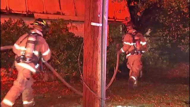 WEB EXTRA: Video From Avocado Apartment Complex Fire Late Sunday