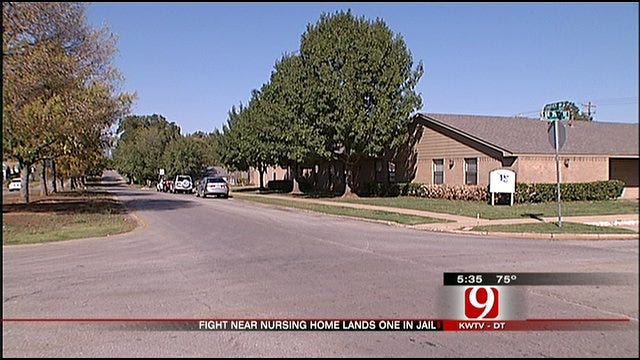 Fight Near OKC Nursing Home Lands One Person In Jail