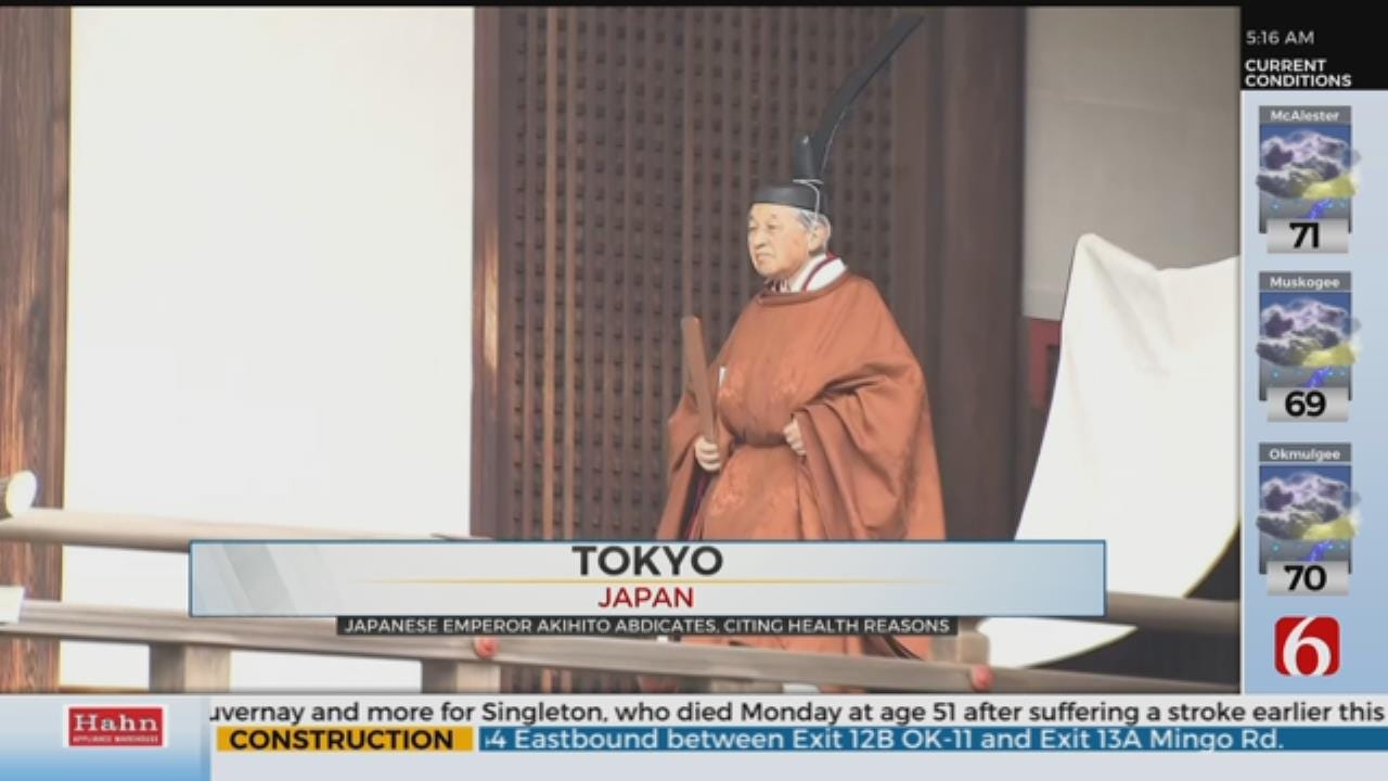 Japanese Emperor Akihito, 85, Starts Abdication Rituals