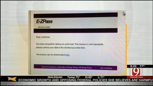 Oklahoma Turnpike Authority Warns Against Email Scam