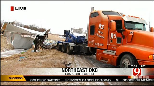 Lisa Monahan Live From I-35 Semi Accident