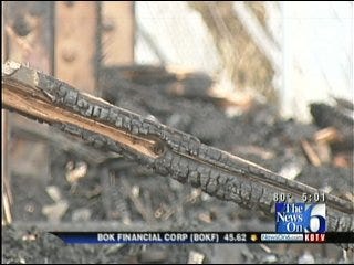 Charred Remains Of Tulsa's Admiral Twin Drive-In Cleared
