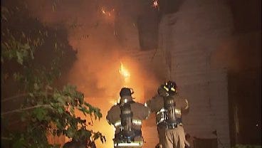 WEB EXTRA: Video Of Scene From Tulsa House Fire