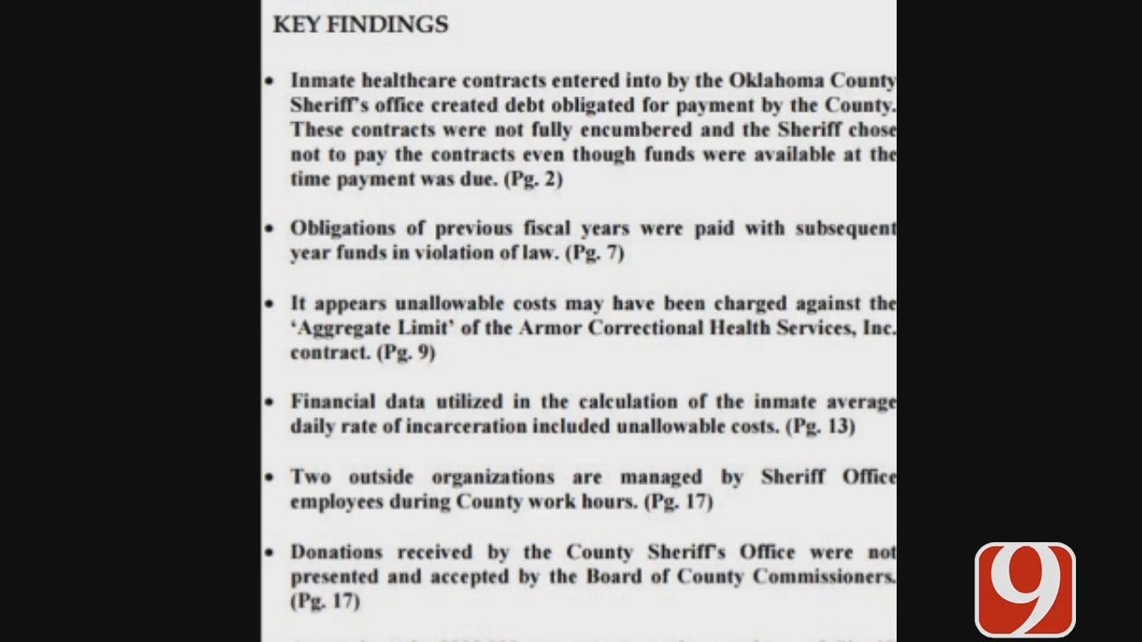 Audit On OCSO Shows Improper Donations, Misleading Accounting
