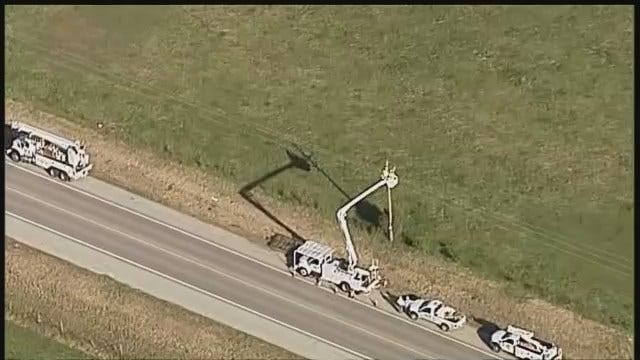 WEB EXTRA: Osage SkyNews 6 Video Of Utility Crews Working To Restore Power