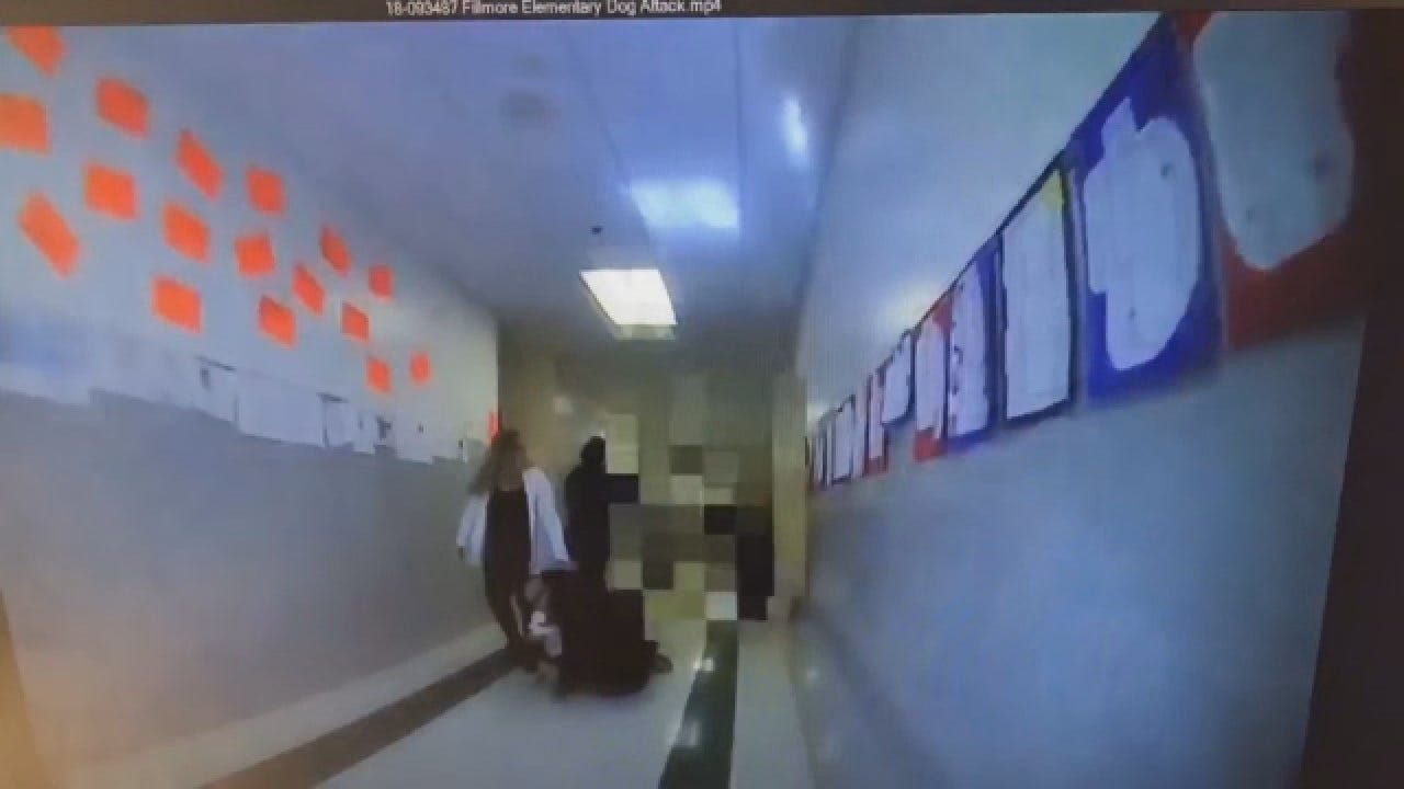 Bodycam Footage Shows Aftermath Of Dog Attack At SW OKC School