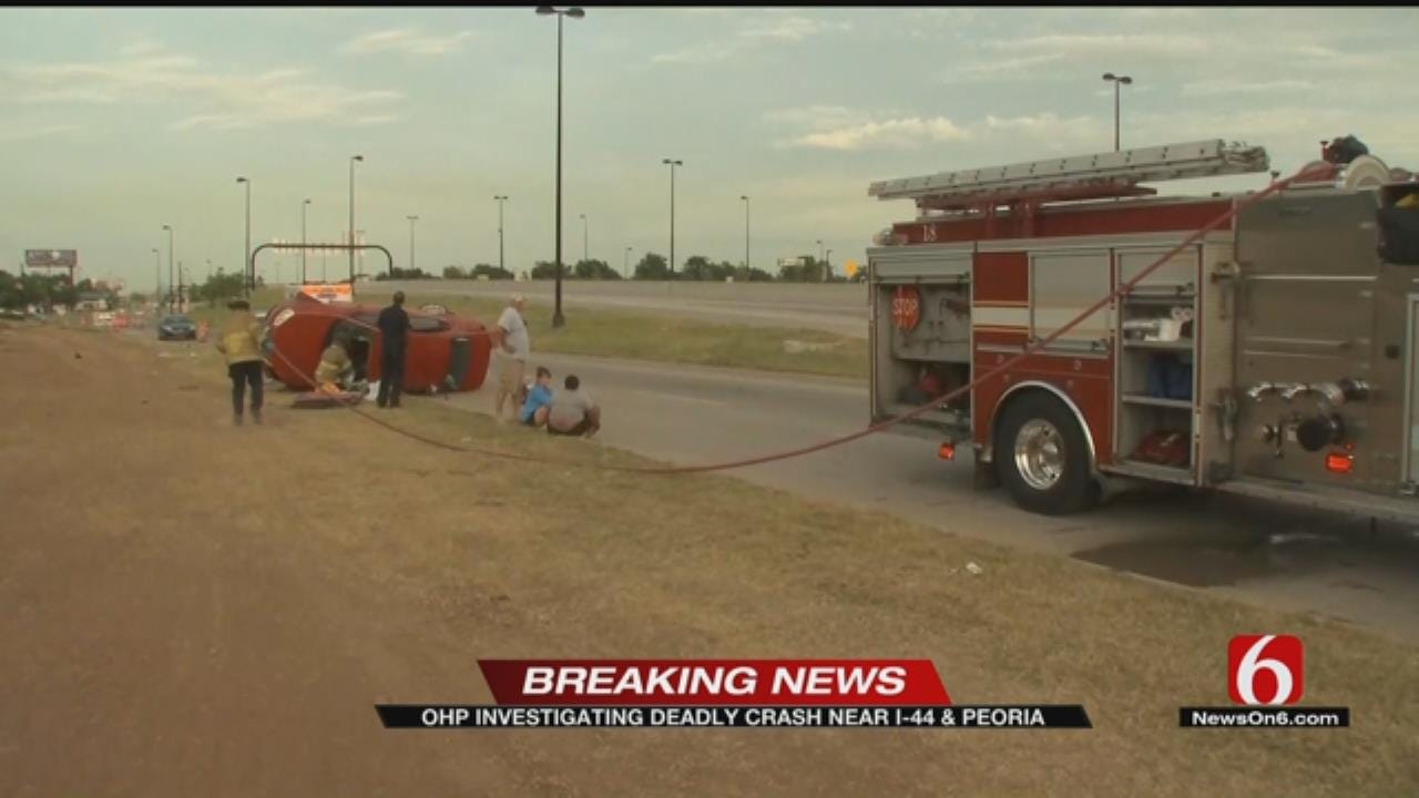 One Dead After Rollover Crash On Interstate 44 Just Before Arkansas River