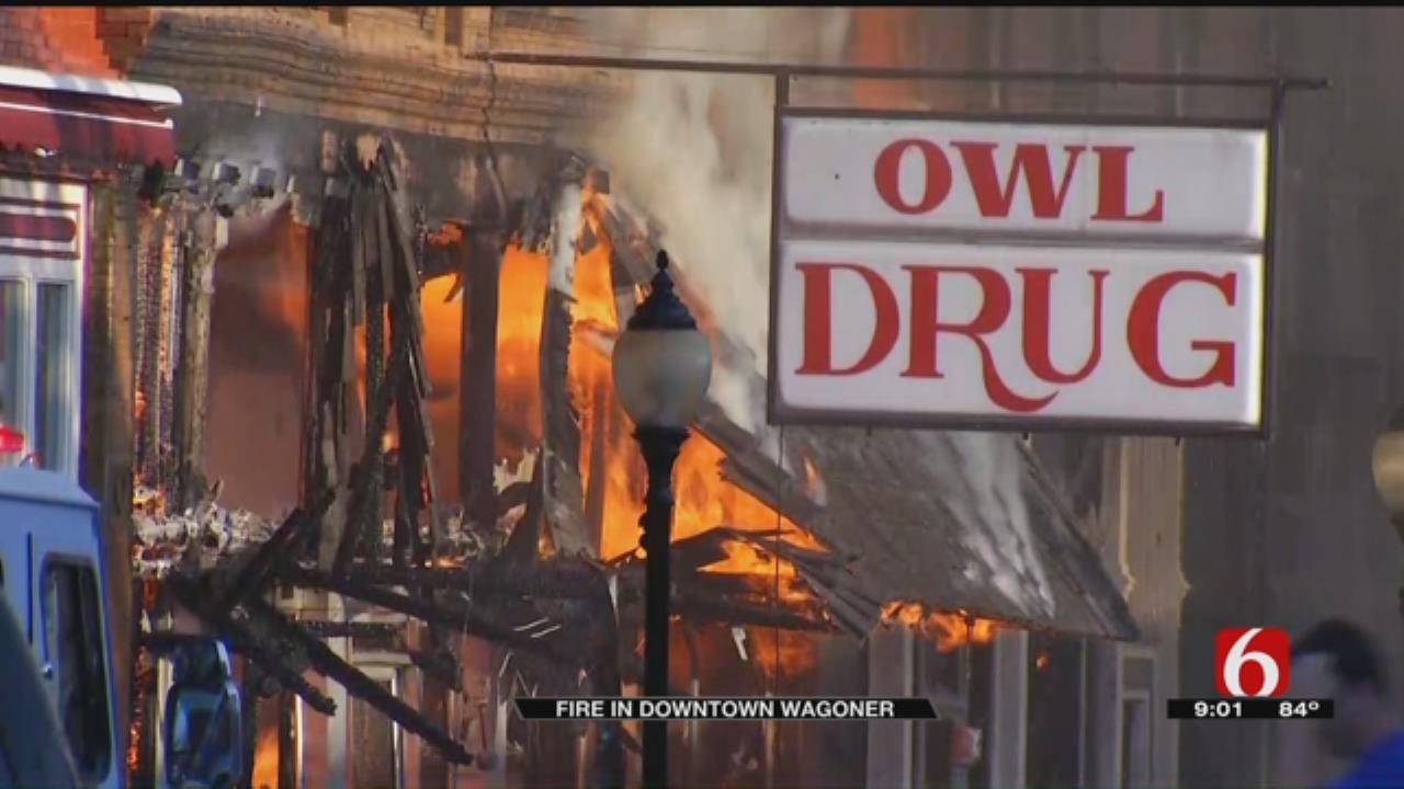 Wagoner Firefighters Battle Fires In Historic Downtown Buildings