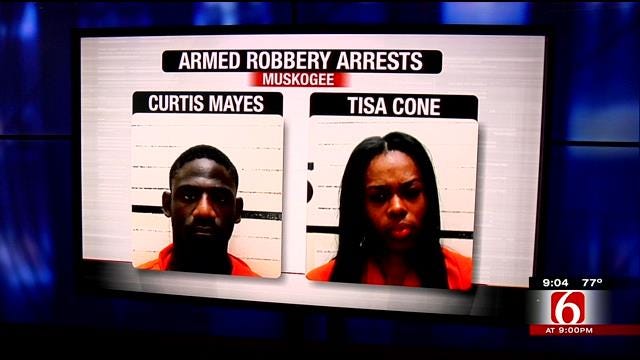 Muskogee Police Arrest 2 For Armed Robberies