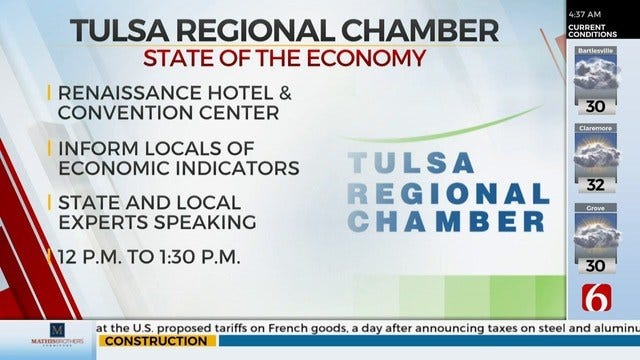 Tulsa Regional Chamber To Hold Annual State Of The Economy Forum