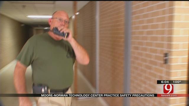 Moore-Norman Technology Center Staff Practices Safety Precautions