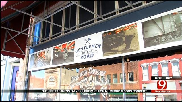 City Of Guthrie Busy Preparing For 'Mumford & Sons' Music Event