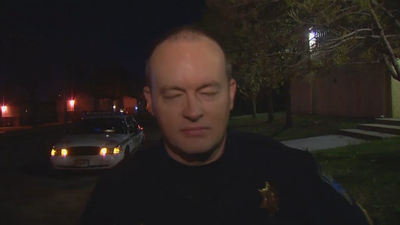 WEB EXTRA: Tulsa Police Cpl. Eric Spradlin Talks About Robbery Attempt, Shooting