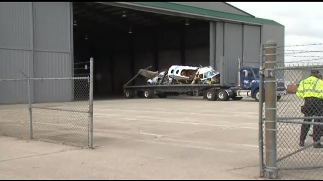Investigators Examine Plane Wreckage From Crash That Killed 2 Tulsa Men