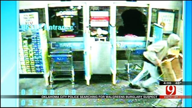 Camera Catches Man Breaking Into OKC Walgreens