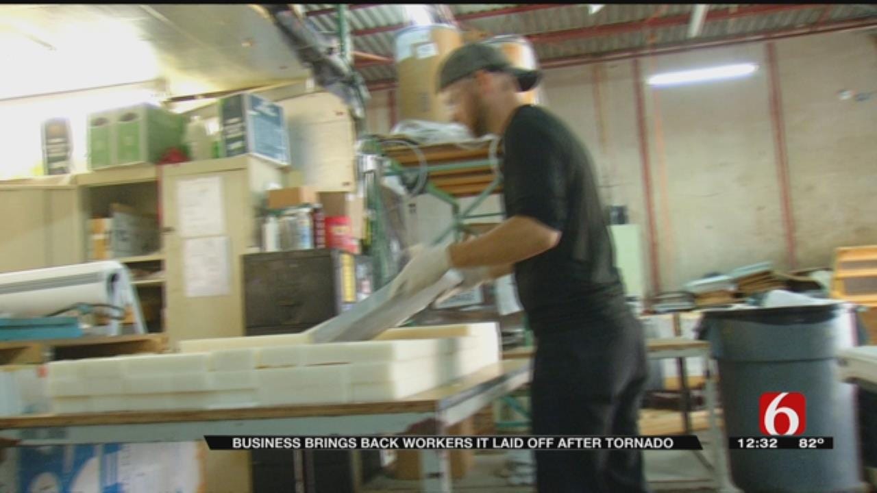 Tulsa Business Puts Employees Back To Work After Tornado