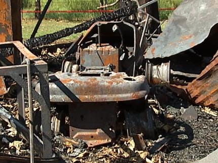 Lawnmower Fire Destroys Wagoner County Man's Home
