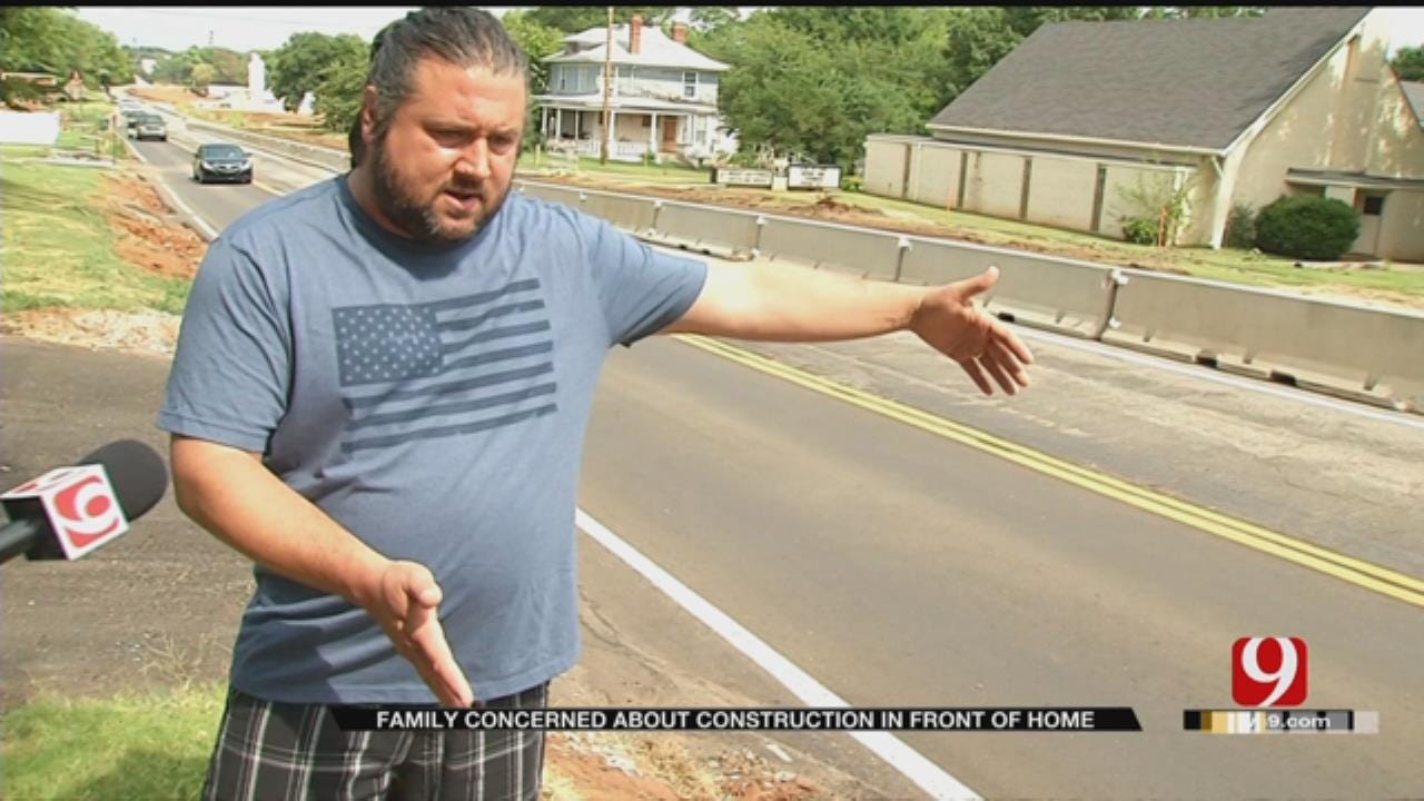 Family Concerned About Construction In Front Of Guthrie Home