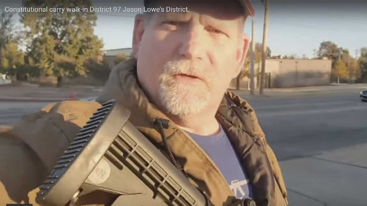 Concerns Over Permitless Carry Growing After Viral Video, Pictures Of Man Carrying AR-15 In OKC Surface