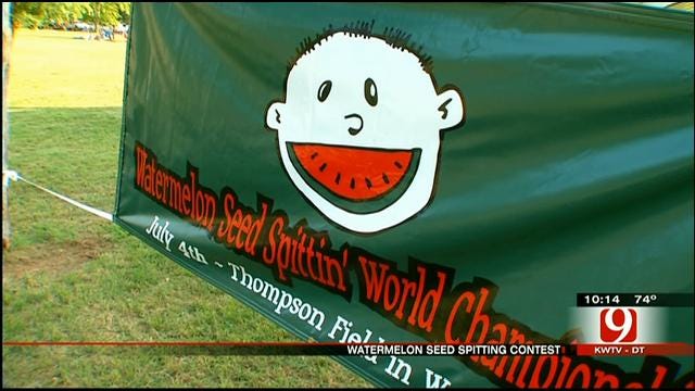 Pauls Valley Hosts 55th Annual Watermelon Seed Spitting Contest