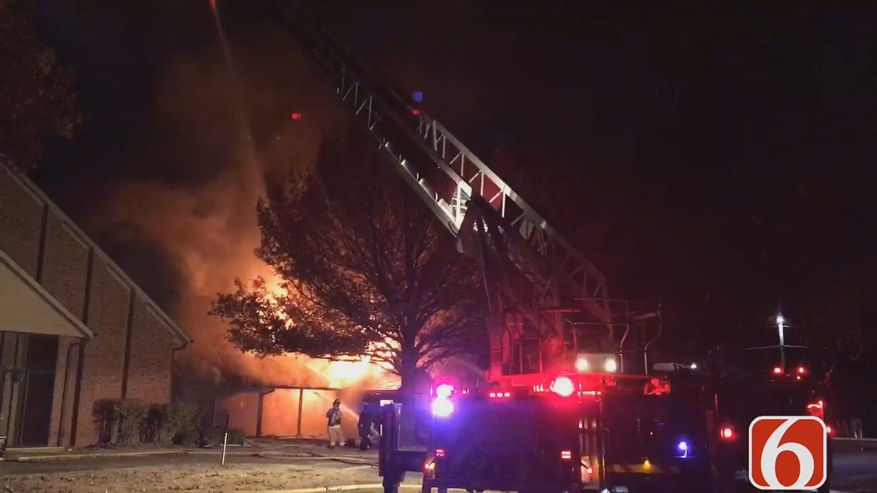 WEB EXTRA: Viewer Video Of Claremore Church Fire Part 3