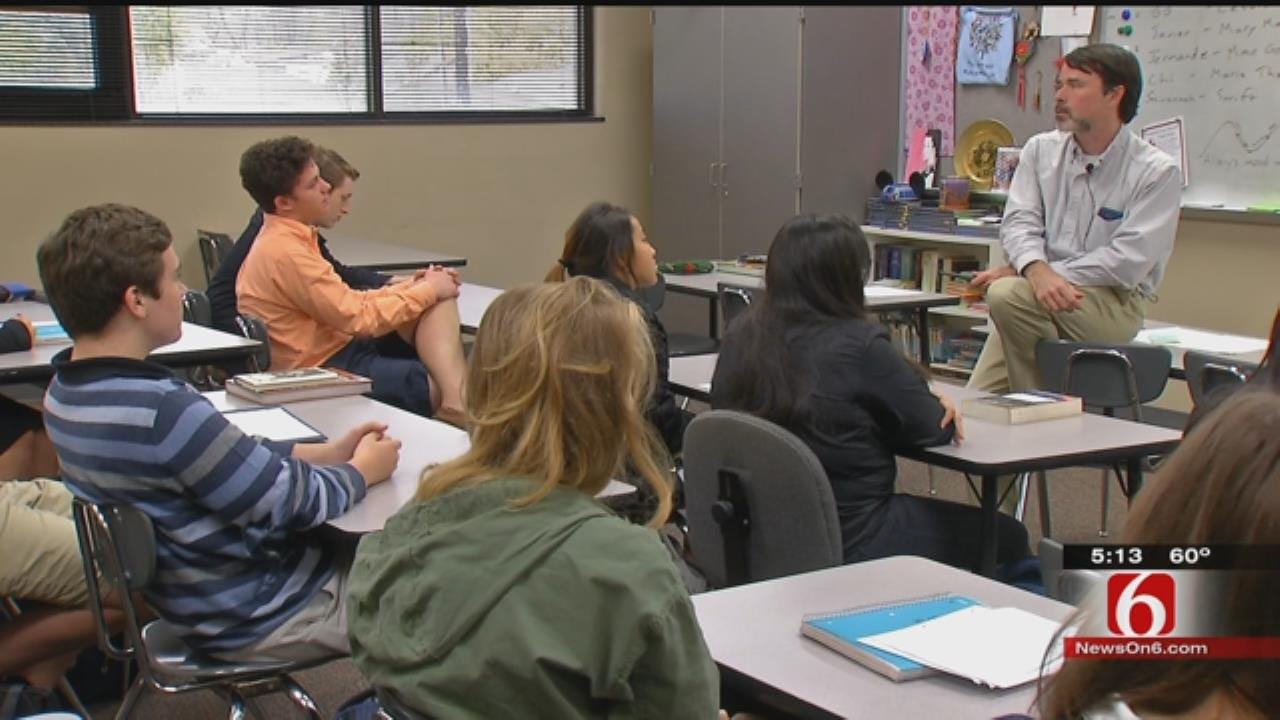 Tulsa Teachers Put Textbooks Away, Talk About Paris Attacks
