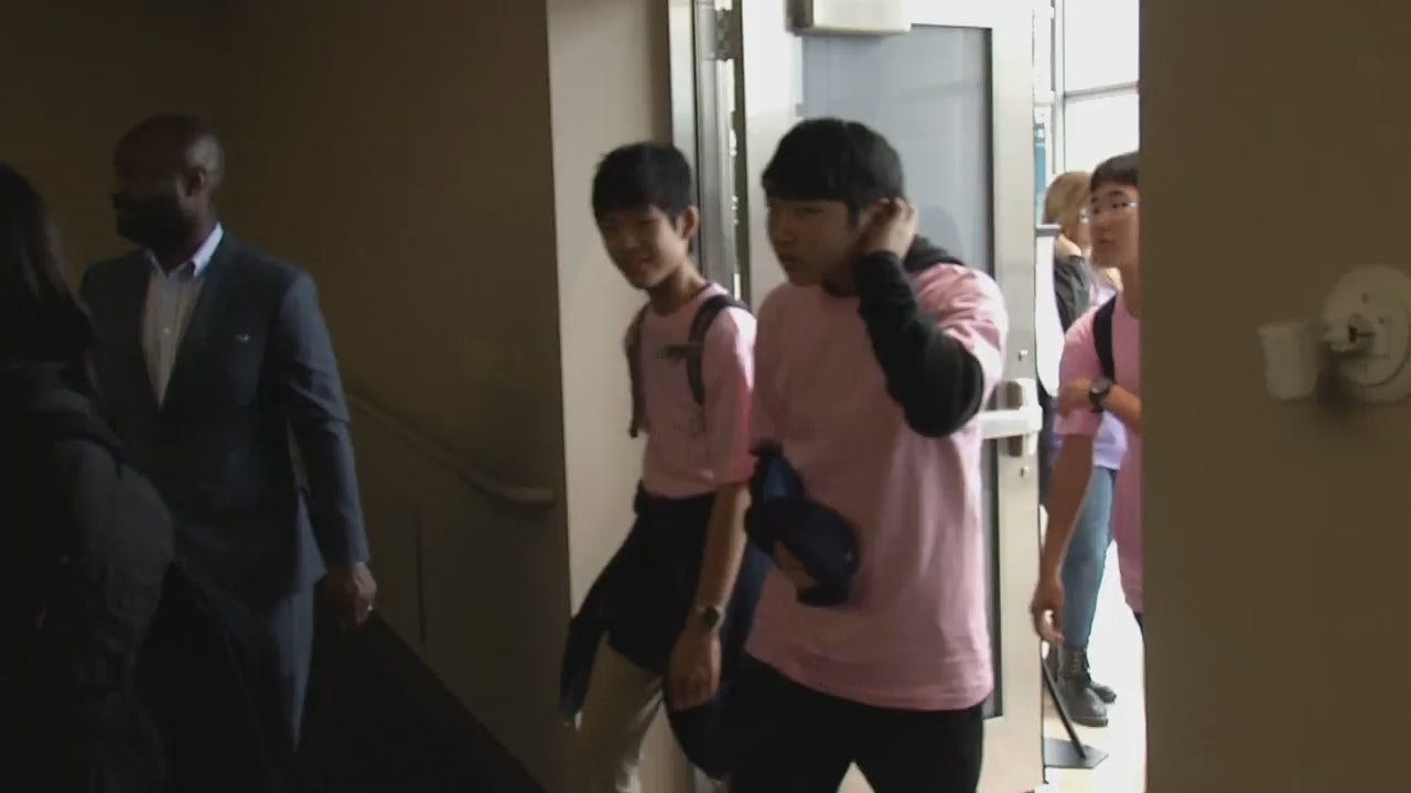 WEB EXTRA: Japanese Students From Tulsa's Sister City Visit City Hall