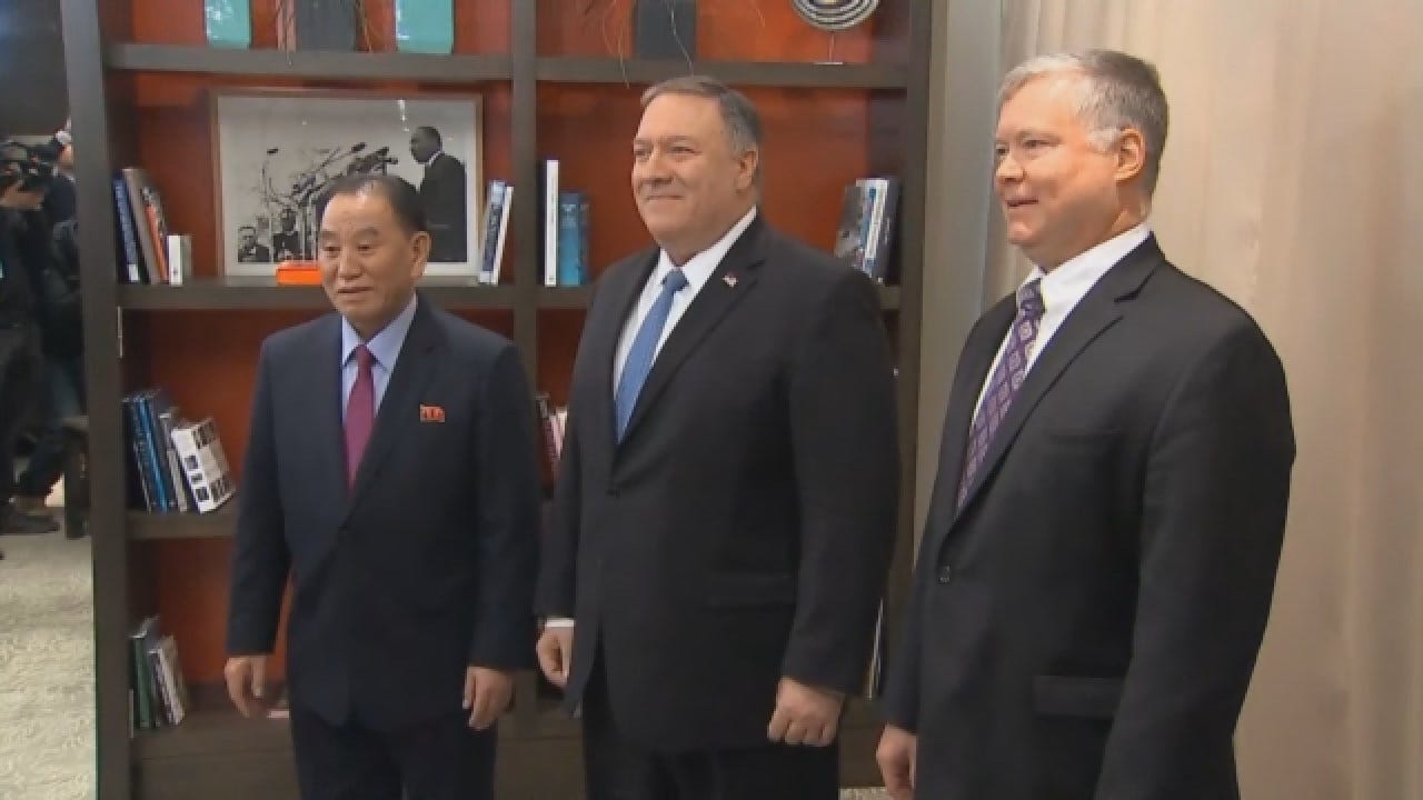 Pompeo, N Korean Official Meet To Discuss Possible 2nd Kim Summit
