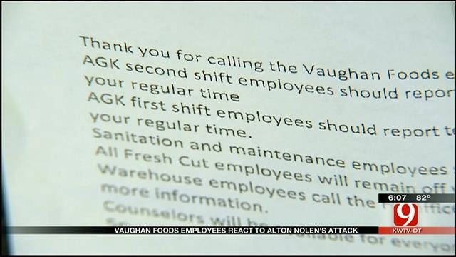 Vaughan Foods Employees Describe Suspect In Deadly Moore Attack