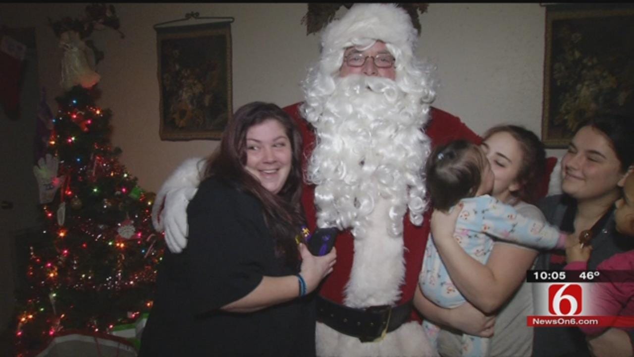 Santa Brings Christmas Magic To Needy Tulsa Family