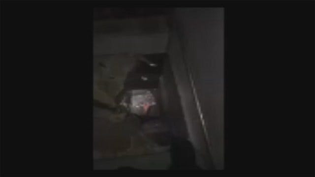 WEB EXTRA: Video Of Holes Found In Rogers County Jail