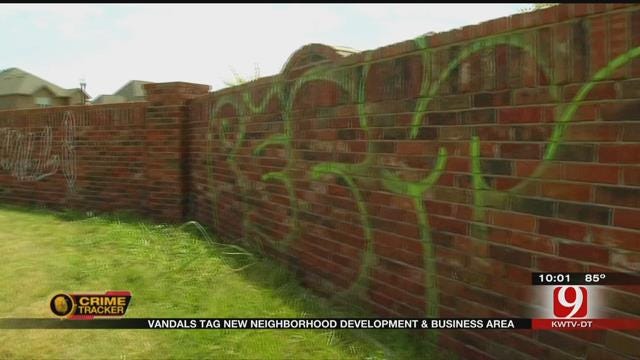NW OKC Neighborhood Vandalized With Graffiti