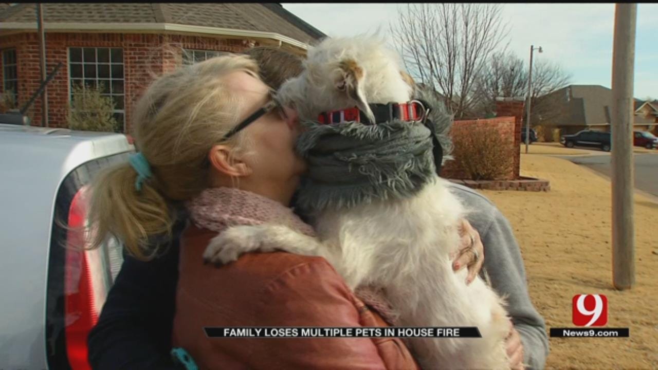 OKC Family Reunited With Pet That Escaped Devastating House Fire