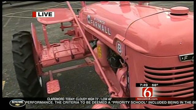 Members of the Standing Tall Tractor Club Visit Six In The Morning Tuesday