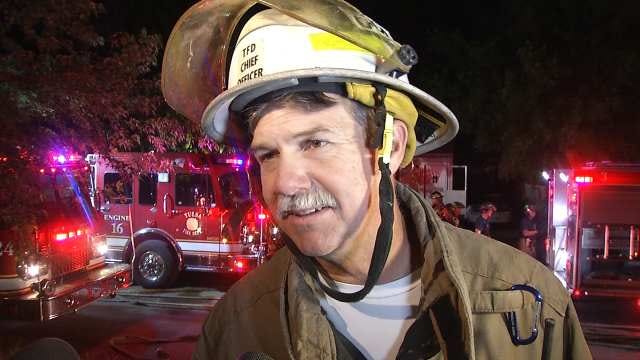WEB EXTRA: Tulsa Fire District Chief Bennie Herring Talks About Fire